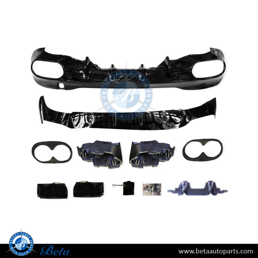 Rear Diffuser assembly AMG Cla45 For Normal AMG Black Color for Mercedes CLA-Class C118 2019-Up models, Part Number 1188850003 Rear Diffuser assembly AMG Cla45 For Normal AMG Black Color for Mercedes CLA-Class C118 2019-Up models, Part Number 1188850003